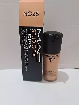 Mac Studio Fix Fluid Spf15 Foundation 30ml- Shade: Nc 25 • £22.50