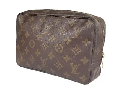 LOUIS VUITTON TROUSSE TOILETTE 23 Monogram Canvas Cosmetic Pouch Bag LP5173 • £237.42