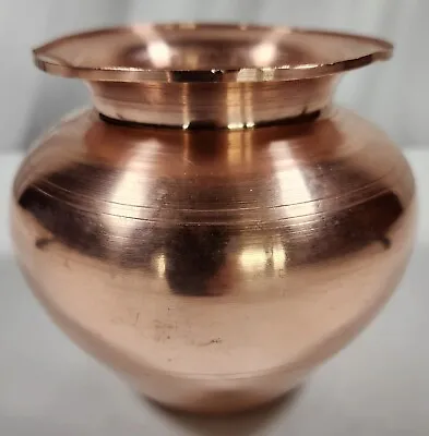 Vintage Copper Planter Pot Primitive Style Bowl Hand Made • $34.90