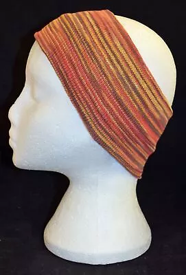 New Fair Trade Striped Cotton Hair Band Head Wrap Hippy Festival Dreads Surf • £3.96