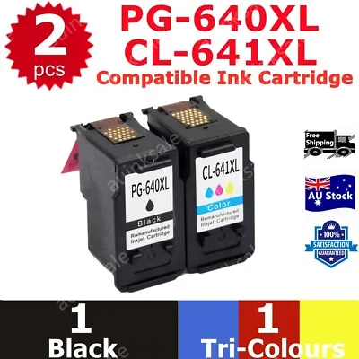 2x PG640XL CL641XL Remanufacture Ink Cartridge For Canon MG3660 MX390 526 TS5160 • $54.80