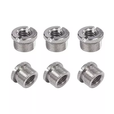 6 Pcs 5/8 Inch Male To 3/8 Inch Female Mic Converter Threaded Screw Adapter1579 • $8.27