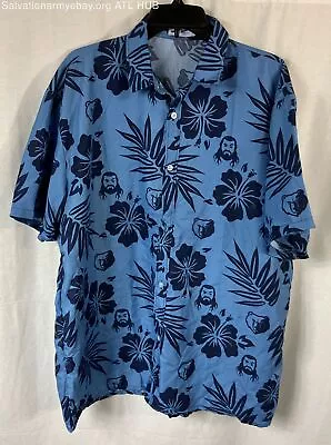 BWM Global(XL) Memphis Grizzlies Button Down Shirt W Collar Blue Hawaii Floral • $9.99