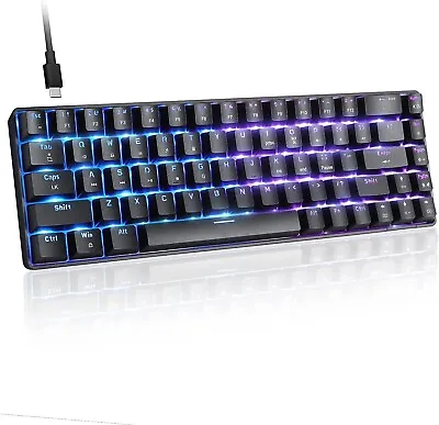 RGB Gaming Keyboard 60% Blue Switches Wired Mechanical Keyboard18 Chroma LED • $29.99