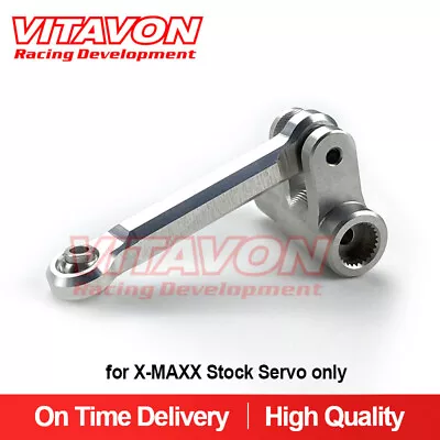 VITAVON CNC Alu7075 V1 Servo Horn &Steering Link For X-MAXX 25T Stock Servo 2085 • $30