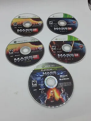 Mass Effect 1 2 And 3 Trilogy Bundle Lot Tested Working Xbox 360 • $14.99