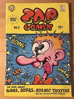 Zap Comix No.2 R.Crumb Williams Wilson Etc.Underground Comics 1970’s FN 6.0 • $20