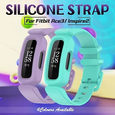 Fitbit Ace 3 Bands Kids Anti-Lost Silicon Replacement Wristband Watch Band Strap • $13.49