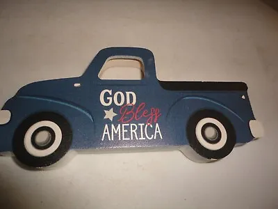 P.Graham Dunn Pickup God Bless America Wood USA • $12.95