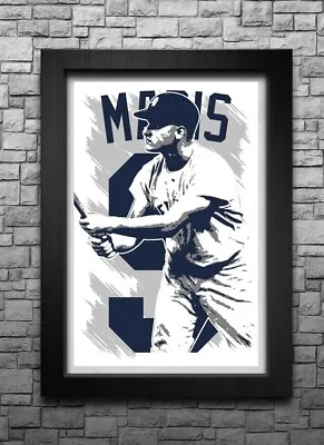 ROGER MARIS Art Print/poster NEW YORK YANKEES FREE S&H! JERSEY • $11.99