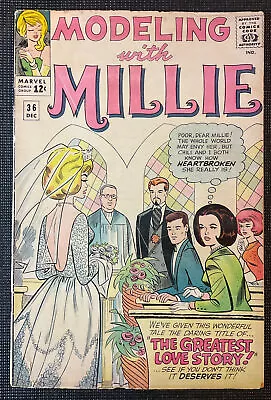 Modeling With Millie #36 G/VG 1964 Marvel Comics Paper Dolls Stan Lee Script • $19.99