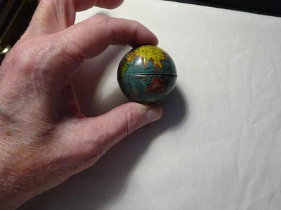 $79.99 • Buy Vintage Miniature Tin Litho World Globe Pencil Sharpener Made In Japan By Mt Vg