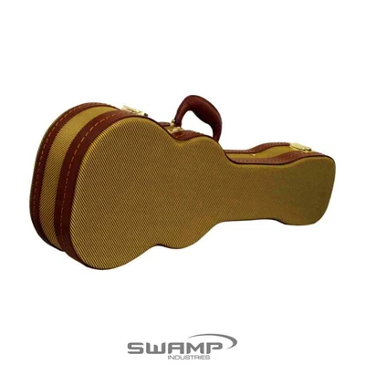 $96.99 • Buy DCM VTW-B Baritone Ukulele Wood Case Tweed Plush Lining Chrome Strong Latches