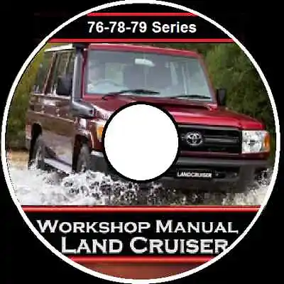 Toyota Land Cruiser Vdj 76-78-79 Troopy 1vd-ftv V8 Workshop Repair Manual Cd • $14.95