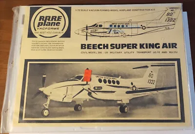 $24.99 • Buy Rare Plane Beech Super King Air 1/72 Vacuform Kit
