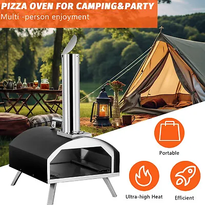 Outdoor Pizza Oven Portable Pizza Oven Bottom Rotation Foldable 12  • $99.98