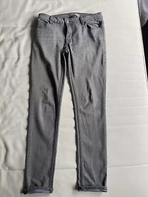 £7 • Buy Next Ladies Grey Stretch Relaxed Skinny Everyday Denim Jeans Size 10R