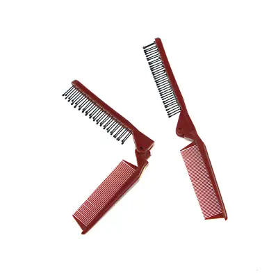 Folding Hair Compact Travel Brush Comb Pocket Size Car Purse Bag Men Women • $6.53