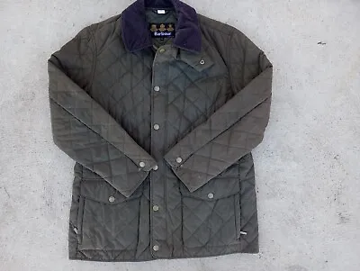 Mens Barbour  Ashby  Quilted Coat Brown Large L • $99.99
