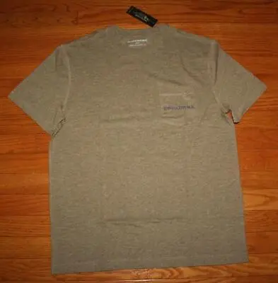 NWT Mens BANANA REPUBLIC Graphic Tee HERITAGE Pocket T-Shirt Pine Trees Road *N7 • $15.28