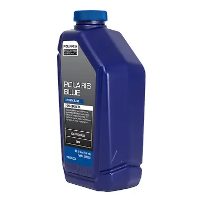 Polaris Snowmobile Blue Synthetic Blend 2 Cycle Oil For Voyageur 155 INDY • $15.99