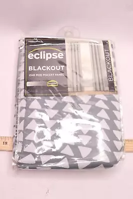 Eclipse Naya Thermaweave Blackout Rod Pocket Curtain Panel Gray 37  X 63  • $7.63