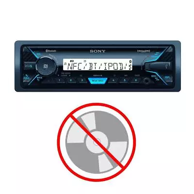 Sony In-Dash Single DIN Marine Media Receiver With Bluetooth & USB (Open Box) • $94.54