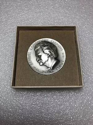 Hall Of Fame Great American Samuel Clemens Mark Twain .999+  Silver Medallic Art • $180