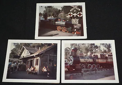 $7.50 • Buy 3 Vintage 1967 Polaroid Photos Knotts Berry Farm / Ghost Town Train RR
