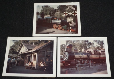 $7.50 • Buy 3 Vintage 1967 Polaroid Photos Knotts Berry Farm / Ghost Town Train RR