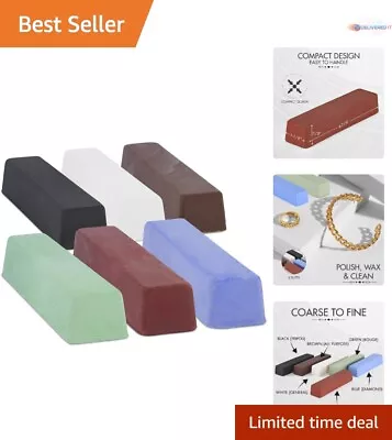 Versatile Metal Polishing Compound Kit - 6Pc Buffing Bars - 4Oz Each Set Of 6 • $35.13