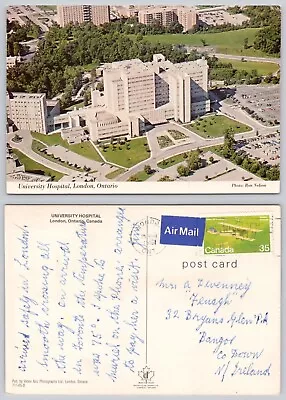 C26752 University Hospital London Ontario Canada  Postcard 1981 Stamp • £1.49