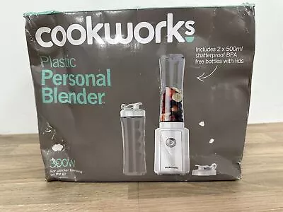 Cookworks  Blender  2 Piece Personal Smoothie Maker Baby FoodOne Portion White • £19.99