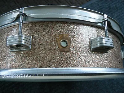 Ludwig  Vintage Piccolo Snare  Champagne Sparkle nickel Hardware 14' • $400