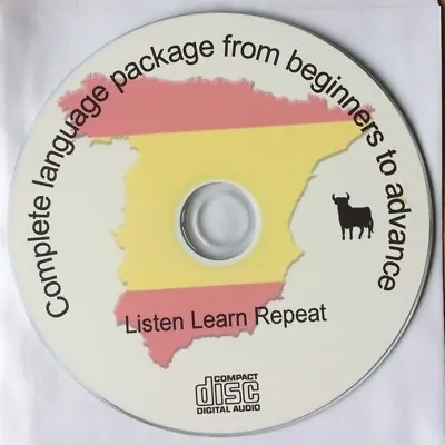 Learn To Speak Spanish Audio CD - Intermediate Spanish Language Course FREE P&P • £2.49