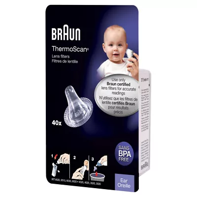 Braun ThermoScan Lens Filters 40ea • $25.24