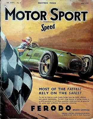 Motorsport Magazine May 1951 Eric Brandon Napier Racing Cars Indianapolis 500 • £19.17