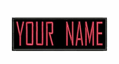 Custom Ghostbusters Your NAME TAG Personalized Embroidered PATCH Iron-on Red • $5.95