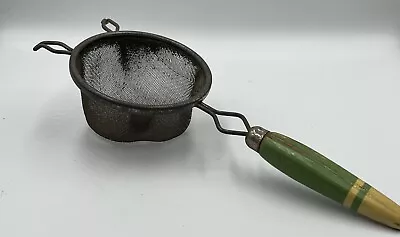 Vintage Green Handle A&J Food Strainer USA Primitive Farmhouse - F-1 • $10.99