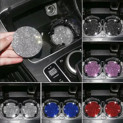 2x Bling Car Accessories For Women Cup Holder Insert Coaster Auto Interior Decor • $5.88