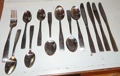 Cambridge Silver Madison Stainless Set Of 13 Fork Dinner Place Spoon Knives Lot • $7.80