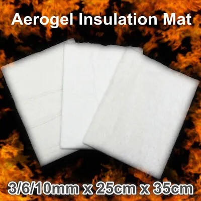White Ceramic Fiber Insulation Blanket High Temperature Heat Insulation Fire Pad • £3.59