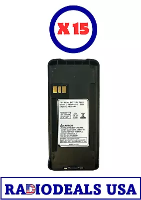 Motorola Compatible C-PMNN4082 Nickel Metal 1800Mah Battery CP100 CP185 - 15 PC • $525