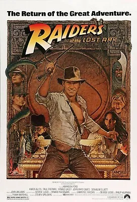 Raiders_of_the_lost_ark- Poster (A0-A4) Film Movie Picture Art Wall Decor Actor • £5