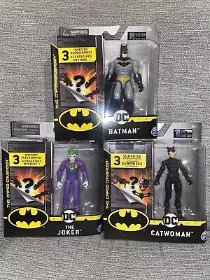 DC Batman Joker Catwoman  4  Action Figure 3 Mystery Weapons Accessories Set • $59.99