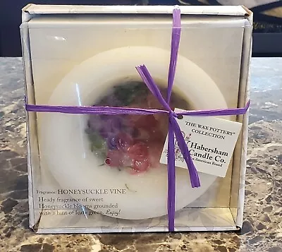 NEW Habersham Candle Co. New Honeysuckle Vine Wax Pottery Personal Space Vessel • $40.99