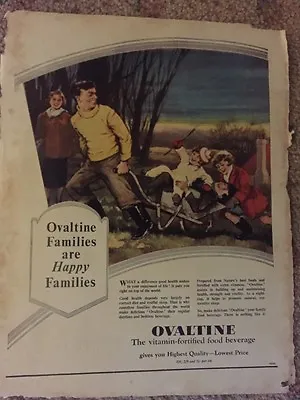Vintage OVALTINE Print Advertisement Australiana AD 1960 Kitchenalia • $15