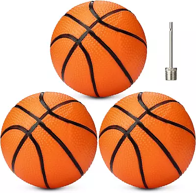 7 Inch Mini Inflatable Basketballs 3 Packs Plastic Replacement Basket Balls Toy  • $16.13