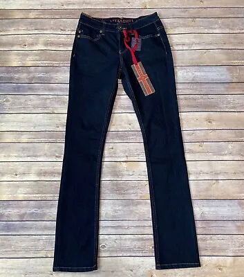 Liverpool Sadie Straight Stretch Dark Wash Denim “let It Be”Beatles Size 0 • £25.46