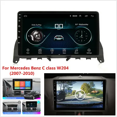 For Mercedes Benz C Class W204 S204 Car GPS Navigation WIFI Stereo Radio Player • $184.33